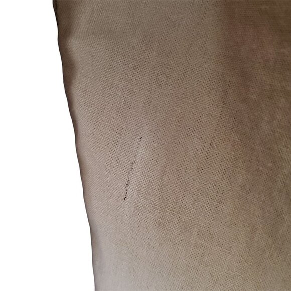 𝅺ashley Stewart Linen Blend Tan Drawstring Elastic Waist Capri Pants Size 12 - Picture 5 of 8